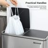 SONGMICS Custom-Fit 30L Húzózsinóros Szemeteszsák Fehér
