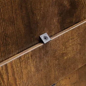   VASAGLE Slim Cipősszekrény 3 Billenő Ajtóval Rusztikus Barna