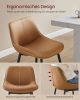 VASAGLE Modern Ergonomikus Bárszék Szett Karamell Műbőr Kárpitozással