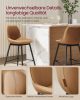 VASAGLE Modern Ergonomikus Bárszék Szett Karamell Műbőr Kárpitozással