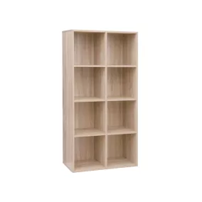 VASAGLE 8-Rekeszes Tölgy Könyvespolc Tárolórendszer
