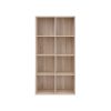 VASAGLE 8-Rekeszes Tölgy Könyvespolc Tárolórendszer