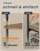 SONGMICS HOME 5 szintes sarokpolc szerszám nélküli összeszerelés rusztikus barna