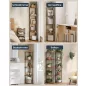   SONGMICS HOME 5 szintes sarokpolc szerszám nélküli összeszerelés rusztikus barna
