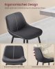 VASAGLE Ergonomikus Bárszék Szett PU Bőr Kárpitozással Fekete