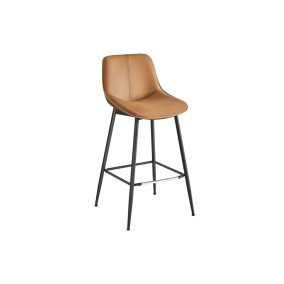 VASAGLE Modern Bárszék Szett Ergonomikus PU Bőr Tevebarna