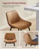 VASAGLE Modern Bárszék Szett Ergonomikus PU Bőr Tevebarna