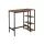 VASAGLE Ipari Bárasztal 3 Polcos Rusztikus Barna Acélvázas