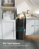 SONGMICS Slim Szennyestartó Bambusz Fogantyúval 65L Fekete