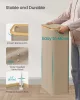 SONGMICS LCB506N02 Slim Szennyeskosár Fedéllel 65 L Oxford Szövet Bambusz Karamell Barna