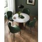 VASAGLE EKHO Kárpitozott Étkezőszék Szett Mid-Century Modern PU Bőr Erdőzöld