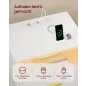   VASAGLE Custos Collection Éjjeliszekrény LED Világítással és Töltőállomással Felhőfehér
