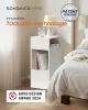 SONGMICS HOME Slim éjjeliszekrény szerszám nélküli összeszerelés 2 nyitott rekesszel és 1 fiókkal 30 x 25 x 59,4 cm fehér
