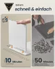 SONGMICS HOME Slim éjjeliszekrény szerszám nélküli összeszerelés 2 nyitott rekesszel és 1 fiókkal 30 x 25 x 59,4 cm fehér