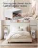 SONGMICS HOME Slim éjjeliszekrény szerszám nélküli összeszerelés 2 nyitott rekesszel és 1 fiókkal 30 x 25 x 59,4 cm fehér