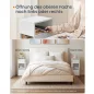   SONGMICS HOME Slim éjjeliszekrény szerszám nélküli összeszerelés 2 nyitott rekesszel és 1 fiókkal 30 x 25 x 59,4 cm fehér
