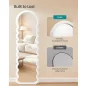   SONGMICS LFM027W01 teljes alakos álló tükör hullámvonalas MDF kerettel felhőfehér 160 x 50 cm