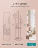 SONGMICS álló tükör 360° forgatható polcokkal és akasztókkal 163 x 45 cm felhőfehér