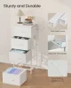 SONGMICS fiókos szekrény 4 textil fiókkal fehér
