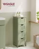 VASAGLE Modern Fürdőszobai Szekrény 4 Fiókos Babérzöld MDF