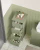 VASAGLE Modern Fürdőszobai Szekrény 4 Fiókos Babérzöld MDF