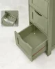 VASAGLE Modern Fürdőszobai Szekrény 4 Fiókos Babérzöld MDF