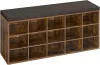 VASAGLE LHS15BX cipőtároló pad ülőkével rusztikus barna 15 rekeszes