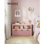   VASAGLE Gyerekszoba Tárolószekrény Rózsaszín Görgős Fiókokkal