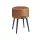 VASAGLE EKHO tároló puff műbőr karamell barna mid-century modern stílusban