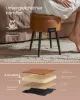 VASAGLE EKHO tároló puff műbőr karamell barna mid-century modern stílusban
