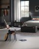 VASAGLE EKHO Tárolós Ülőpad Mid-Century Modern Műbőr Fekete