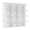 SONGMICS 12 szintes cipőtároló szekrény átlátszó ajtókkal fehér