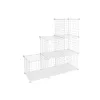 SONGMICS 6-Kockás Fém Tárolórendszer Fehér