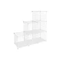 SONGMICS 6-Kockás Fém Tárolórendszer Fehér