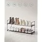   SONGMICS LSA12BK 2 szintes cipőtartó polc fém fekete 92 x 30 x 34 cm