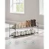 SONGMICS LSA12BK 2 szintes cipőtartó polc fém fekete 92 x 30 x 34 cm