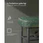   VASAGLE EKHO LSB054C01 cipős pad műbőr erdőzöld 80 x 30 x 50 cm