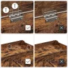VASAGLE Tároló Pad Biztonsági Zsanérokkal Rusztikus Barna 100 x 40 x 46 cm