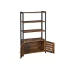 VASAGLE LOWELL Ipari Könyvespolc Tárolószekrénnyel Rusztikus Barna