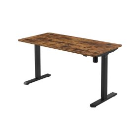   SONGMICS LSD012B01 Elektromos Állítható Magasságú Íróasztal Vintage Barna/Fekete
