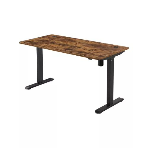 SONGMICS LSD012B01 Elektromos Állítható Magasságú Íróasztal Vintage Barna/Fekete