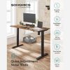 SONGMICS LSD012B01 Elektromos Állítható Magasságú Íróasztal Vintage Barna/Fekete