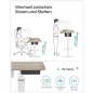   SONGMICS elektromosan állítható magasságú íróasztal 140 x 60 x (72-120) cm fehér-bézs