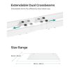 SONGMICS Állítható Magasságú Elektromos Íróasztalváz Dupla Motorral Fehér