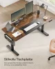 SONGMICS elektromosan állítható magasságú íróasztal 160 x 70 cm vintage barna-fekete memóriafunkcióval