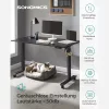 SONGMICS Állítható Magasságú Elektromos Íróasztal Memória Funkcióval Fekete