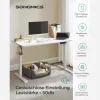 SONGMICS Állítható Magasságú Íróasztal Fehér Elektromos