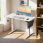   SONGMICS elektromos magasságállítható íróasztal 120 x 60 cm 4 memóriapozícióval home office fehér