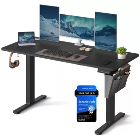   SONGMICS LSD134B01 elektromosan állítható magasságú íróasztal tintafekete memóriafunkcióval