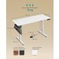   SONGMICS LSD134W01 Elektromos Állítható Magasságú Íróasztal Felhőfehér